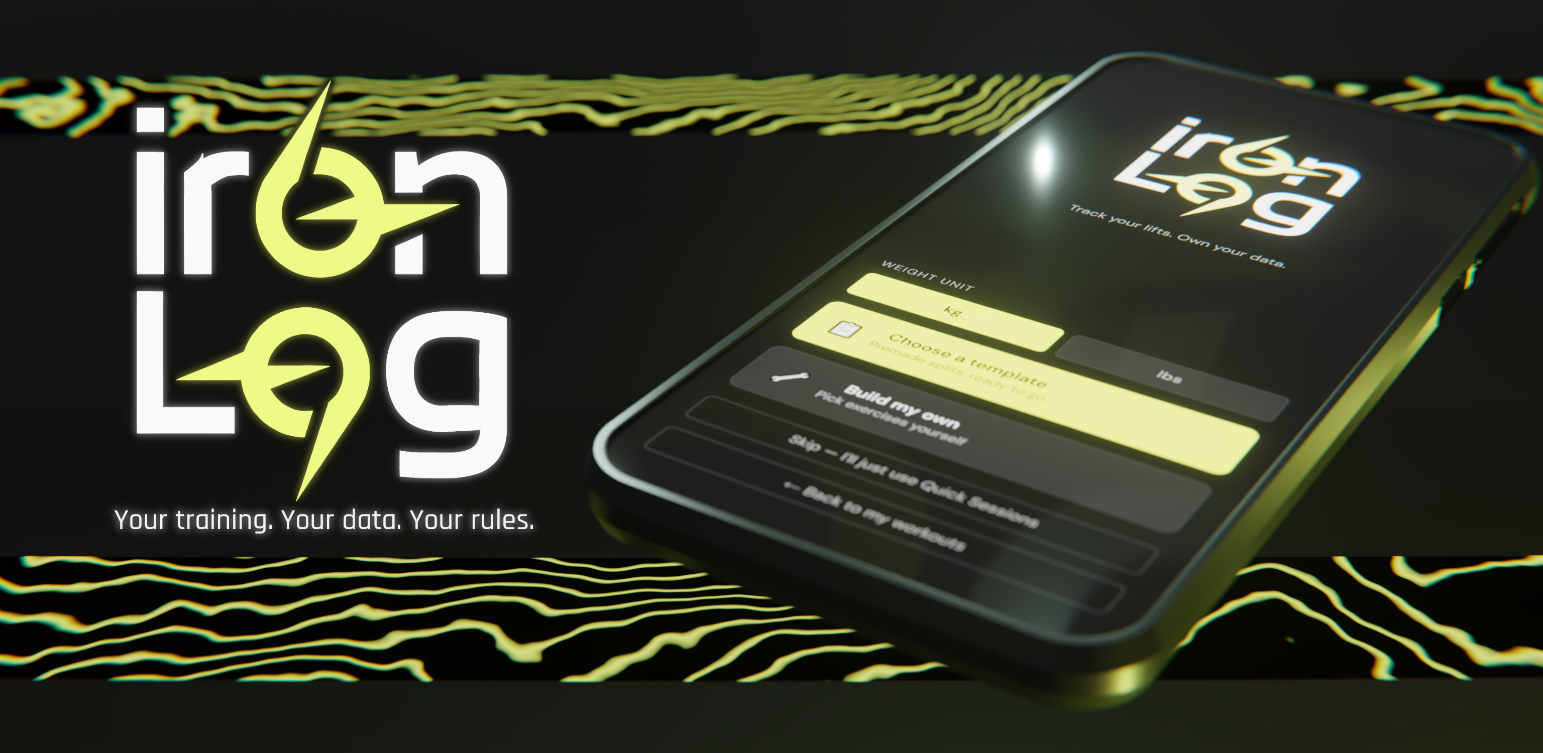 Iron Log — Your training. Your data. Your rules.