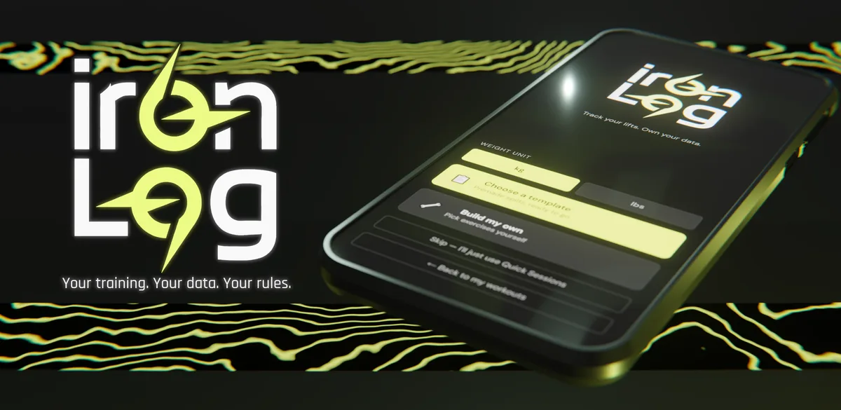 Iron Log — Your training. Your data. Your rules.